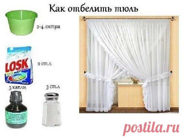 Стираем тюль