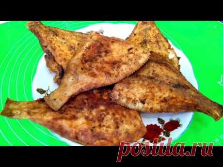 Очень вкусная камбала по новому рецепту. #камбала #рыба #жаренаярыба