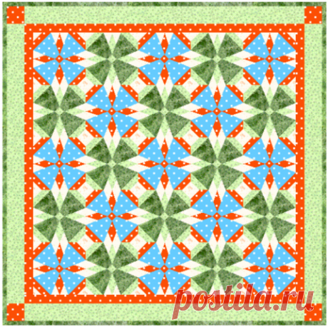 Квилт "Незабудки" | Фантазерка