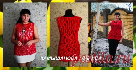 Топ ,,ЛЕСНЫЕ ЯГОДЫ,, Пряжа ALIZE DIVA silk effekt микрофибра ( 350м в 100г). РАСХОД 270 г. Кр. 2.