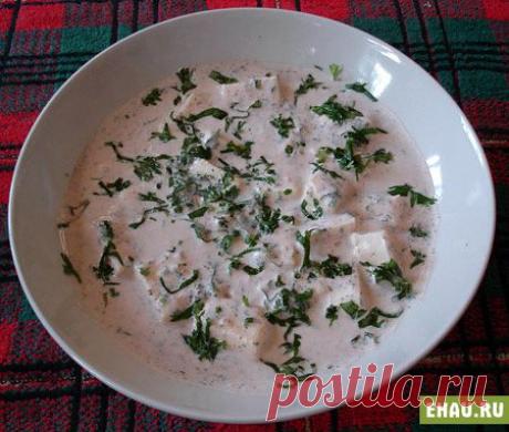 Гебжалия (гебжалиа), рецепт - закуска из сыра, мяты и сметаны (грузинская кухня), блюда из мяты - Рецепты на Эхау.Ру