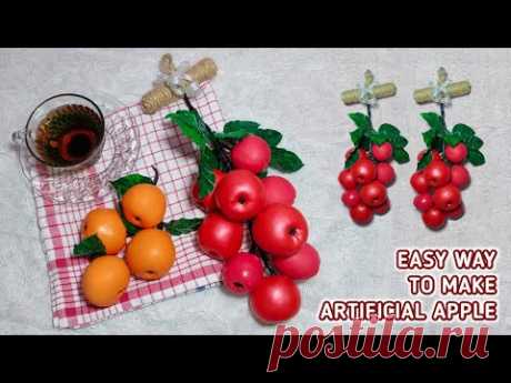Cara Mudah Membuat Buah Apel Artificial dari Balon | Kitchen Decor Ideas | Recycle