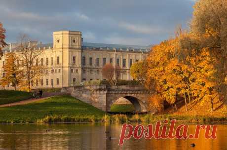 Gatchina: golden morning