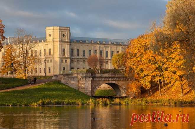 Gatchina: golden morning