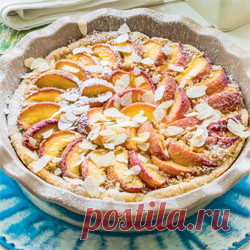 Миндальный торт с персиками от юлии высоцкой - Рецепты