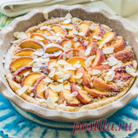 Миндальный торт с персиками от юлии высоцкой - Рецепты