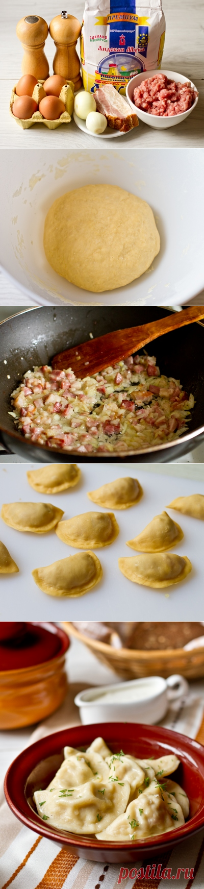 Мучные колдуны с грудинкой