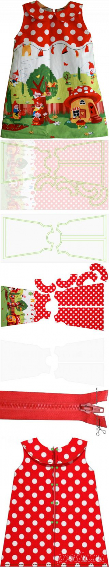 small dreamfactory: Free sewing tutorial and pattern toddler dress with peter pan collar