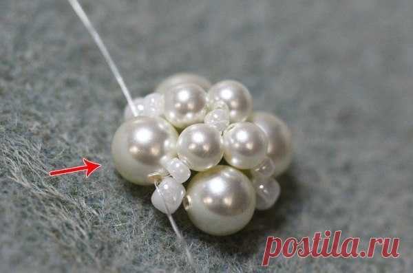 Плетем браслет из бисера и бусин
