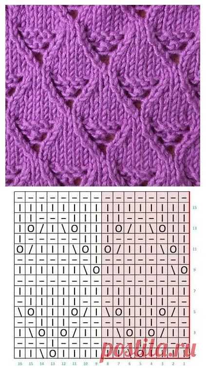 Много очень красивых узоров на спицах — Сделай сам, идеи для творчества - DIY Ideas