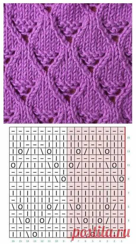 Много очень красивых узоров на спицах — Сделай сам, идеи для творчества - DIY Ideas