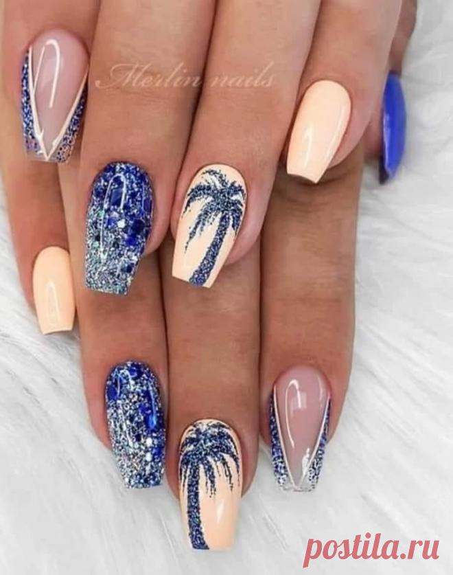 Летний дизайн маникюра