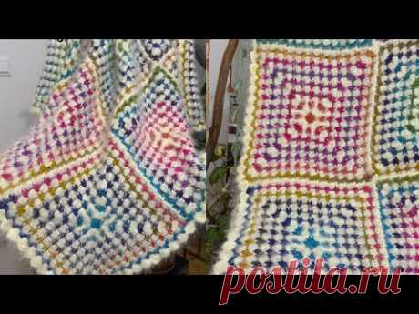 Весело вязать крючком! Красочный дизайн! Простые мотивы для вязания крючком для изготовления одеял