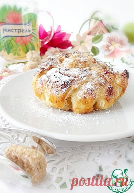 Яблочные слойки "Хризантемы" - кулинарный рецепт