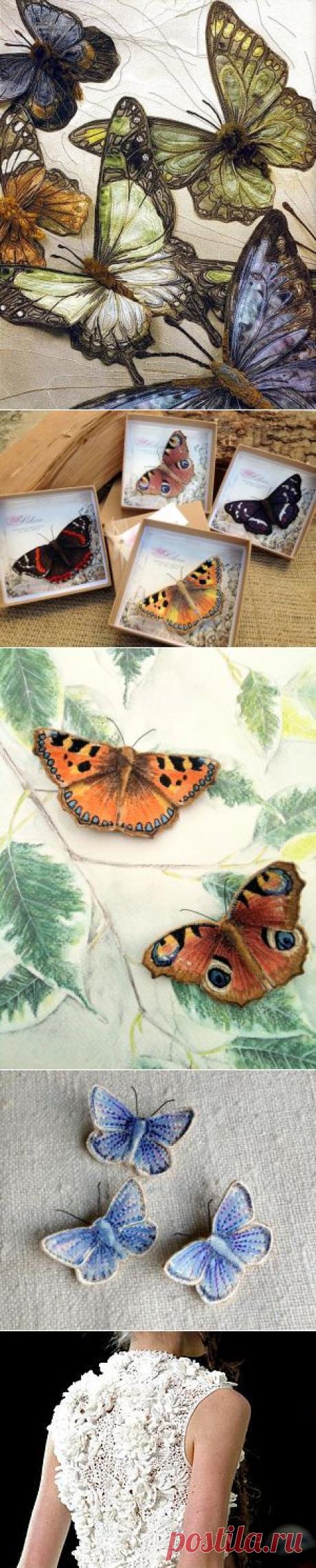 Текстильные шедевры, или Бабочки как источник вдохновения - Ярмарка Мастеров - ручная работа, handmade
