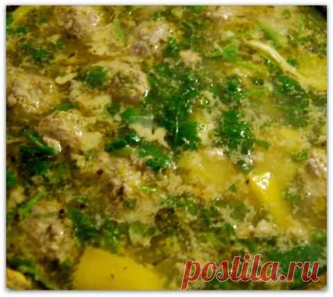 Очень простой мега-фрикадельковый суп