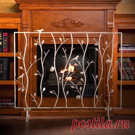 Изготавливаем защитный экран для камина своими руками