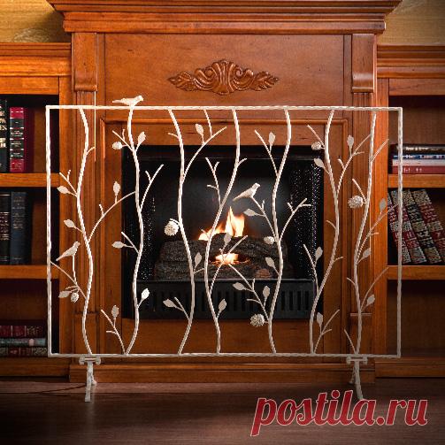 Изготавливаем защитный экран для камина своими руками