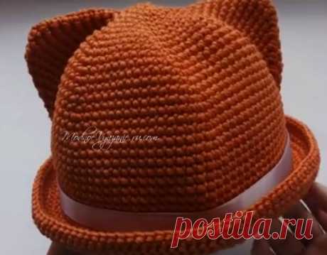 Как вязать шапочки с ушками крючком - Crochet Modnoe Vyazanie