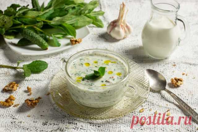 Таратор — болгарский холодный суп с грецкими орехами