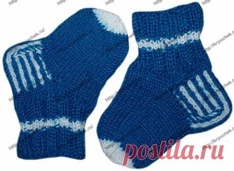 Зимние носочки для малышей спицами | Kryuchek.ru