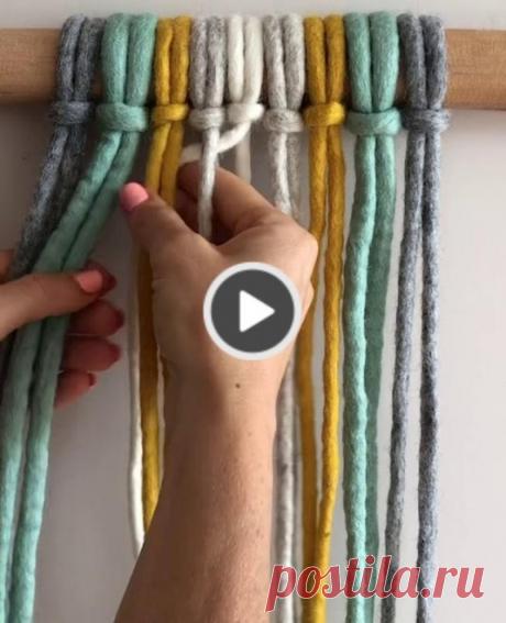 How to weave  continuous weave macrame