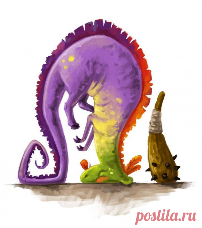 Я дубинкою махал, я дубинкою махал,
Так что выбился из сил, так что выбился из сил,
И поэтому меня, и поэтому меня
Бронтозябра укусил, бронтозябра укусил.