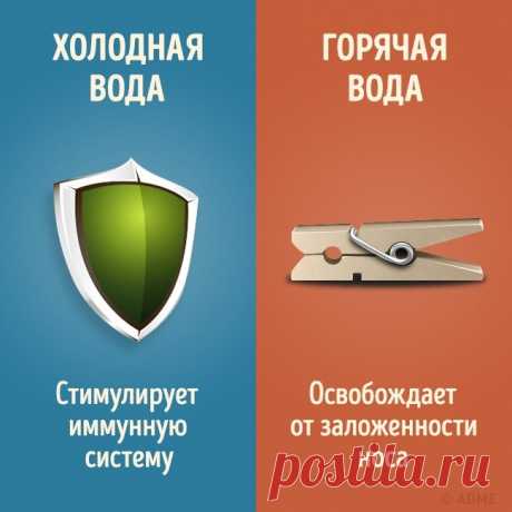 9 отличий холодного душа от горячего