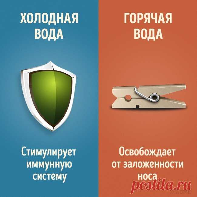9 отличий холодного душа от горячего
