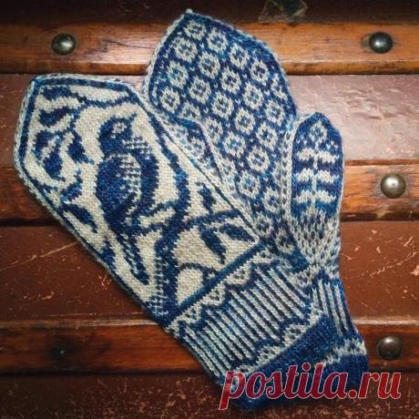PDF Knitting Pattern Songbird Mittens | Etsy