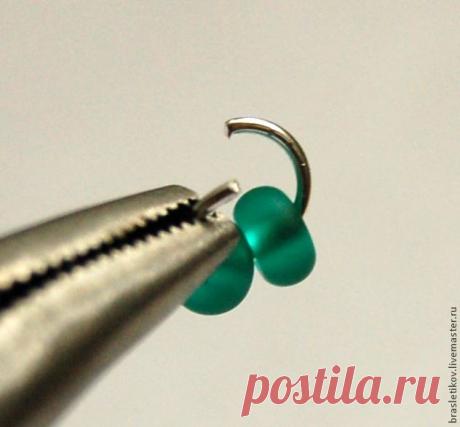 Браслет или ожерелье из соединительных колечек и бисера своими руками - Ярмарка Мастеров - ручная работа, handmade