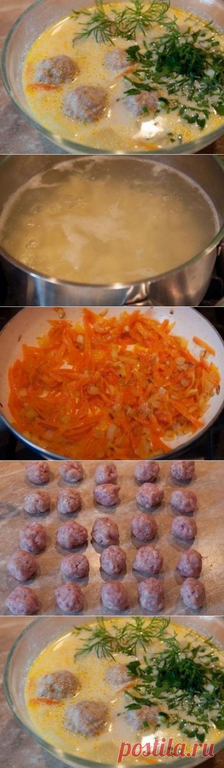 Как приготовить сливочный суп с фрикадельками - рецепт, ингридиенты и фотографии