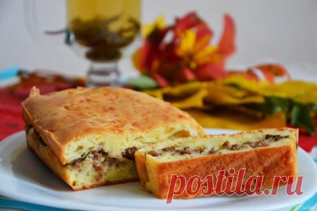 Быстрый пирог с мясом