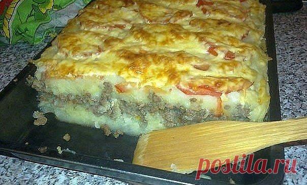 Картофельная запеканка с фаршем
