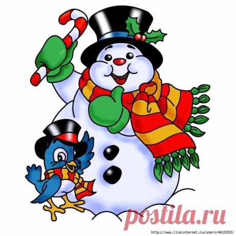 СНЕГОВИК. РАСКРАСКИ.