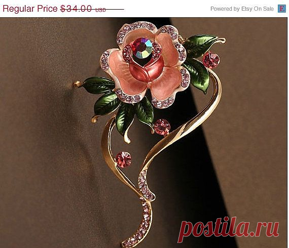 Брошь-роза ($23.80 USD)