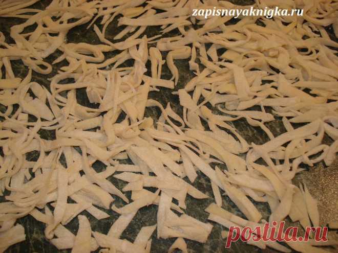 Тесто для домашней лапши рецепт | Записная книжка рецептов Анюты