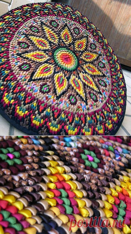 Потрясающие коврики-кругляши + подробный МК. Возраждаем традиции!