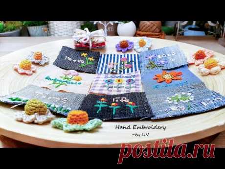 Recycle old bag with hand embroidery / Embroidery Without a Hoop / 小小绣花技巧将点亮你的生活 #HandyMum