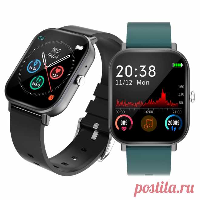 [bluetooth Call]Bakeey V6 1.54'' Full Touch Screen Heart Rate Blood Pressure Oxy - US$22.99