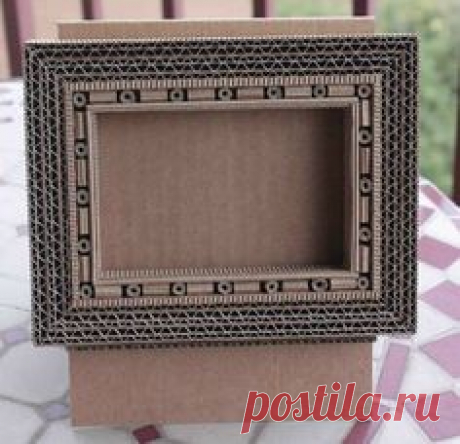NOTE: Useful cardboard base for many crafts&lt;3 Marco realizado con cartón | Мастер-классы