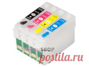 ПЗК SX130 - перезаправляемые картриджи для Epson Stylus: SX130, SX125, SX230, SX420W, SX430W, S22, SX235W, SX425W, SX435W, SX438W, SX440W, SX445W, BX305F