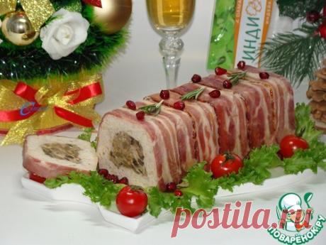 Террин из индейки с грибной начинкой – кулинарный рецепт