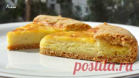 Луковый пирог с плавленными сырками