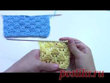 Красивый ажурный узор спицами Грибочки💙Knitting patterns