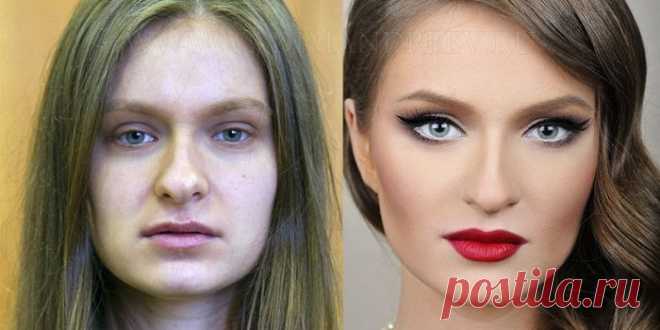 25 фотографий до и после макияжa! Никогда бы не поверил, что это одна и та же девушка...