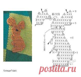 Вязаные аппликации крючком для детей со схемами начинающим | Уроки вязания крючком и спицами для начинающих бесплатно, модели, схемы и описания с фото