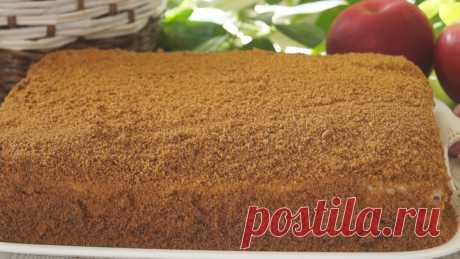 Необычный медовик без раскатки коржей! Получается безумно вкусный и ароматный.