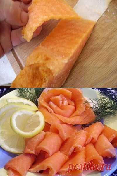 Как сделать цветы из  рыбы.