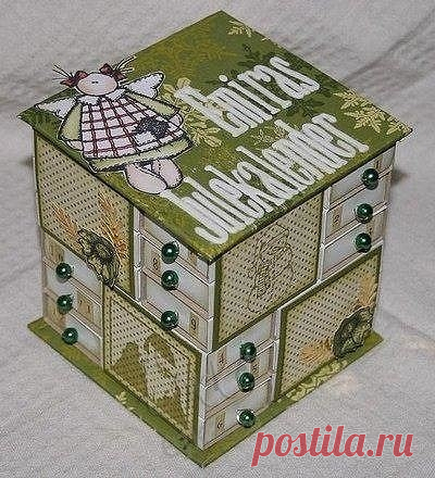 Шкатулка из спичечных коробков.